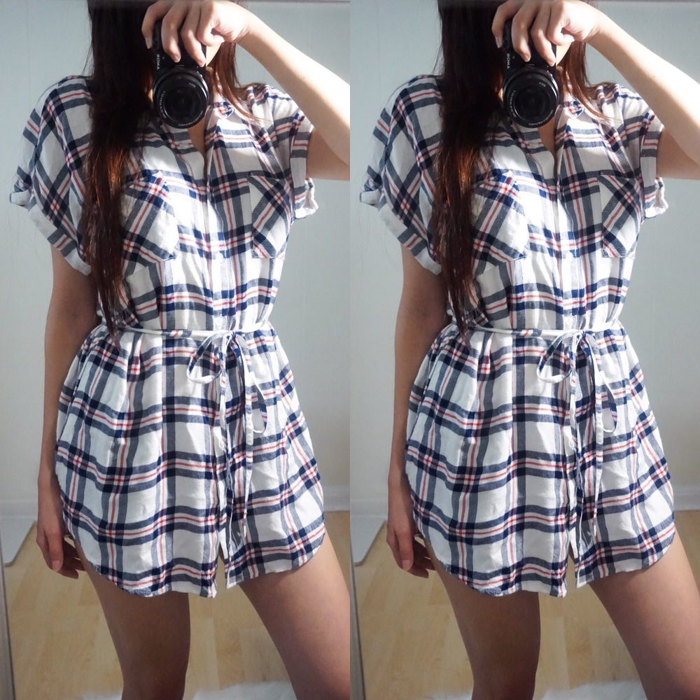 Sweet Wanderer Plaid Blouse